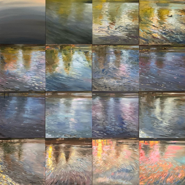 A Summer's Day on Cranberry Lake by Hudson Valley Landscape Painter Carl Grauer