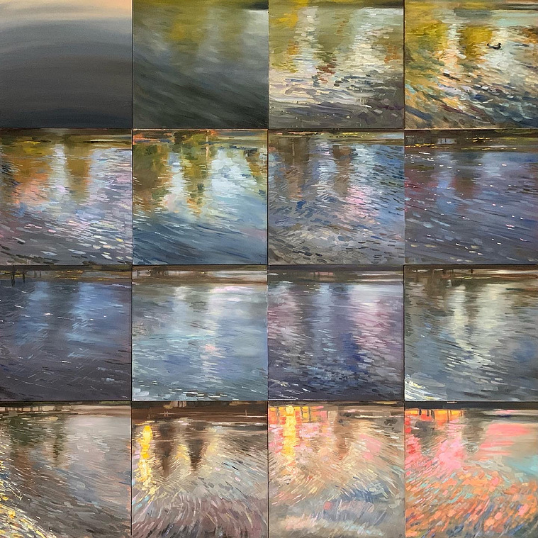 A Summer's Day on Cranberry Lake by Hudson Valley Landscape Painter Carl Grauer