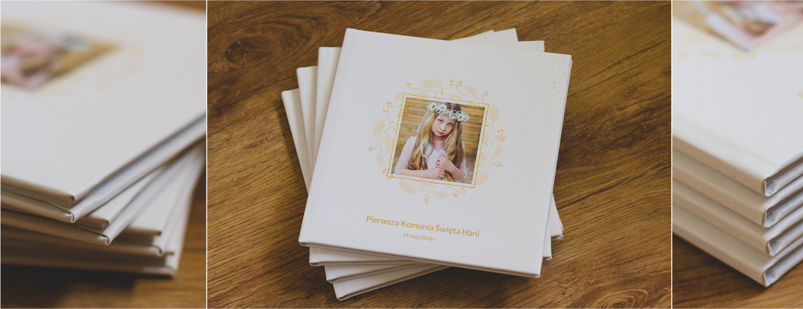 Holy Communion portrait session albums
