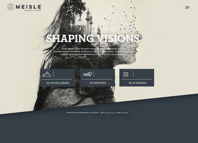 The front page starts with an intro animasjon that tells the story about Meisle, and ends with establishing all the ui elements.