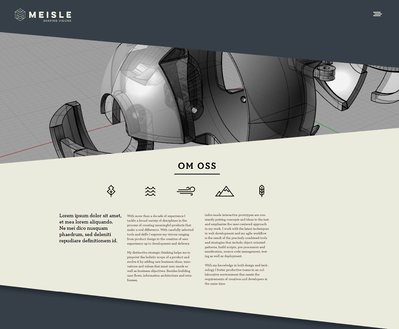 About us page - with image gallery