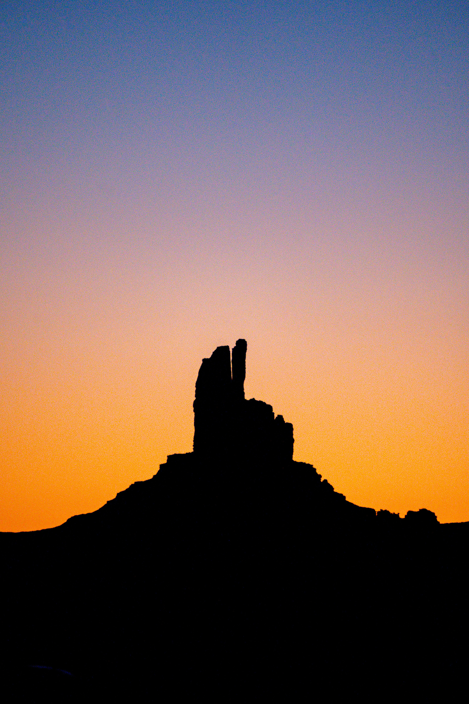 Monument Valley at sunrise.