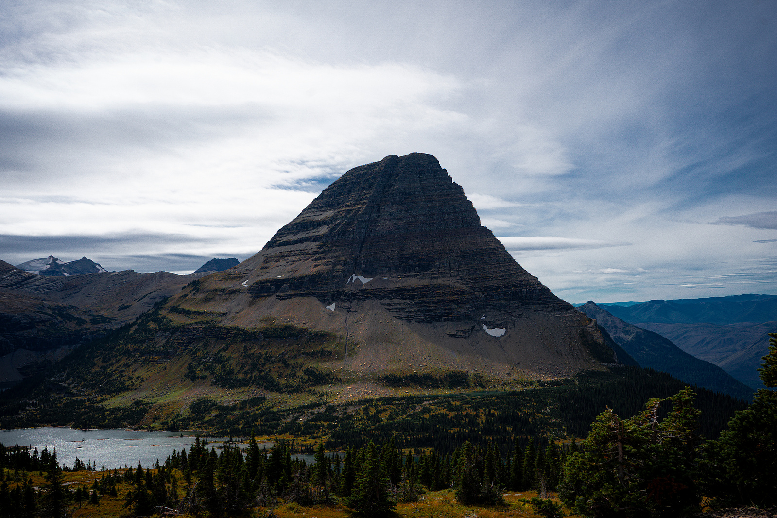 Hidden Lake Overlook in Glacier National Park, Montana.