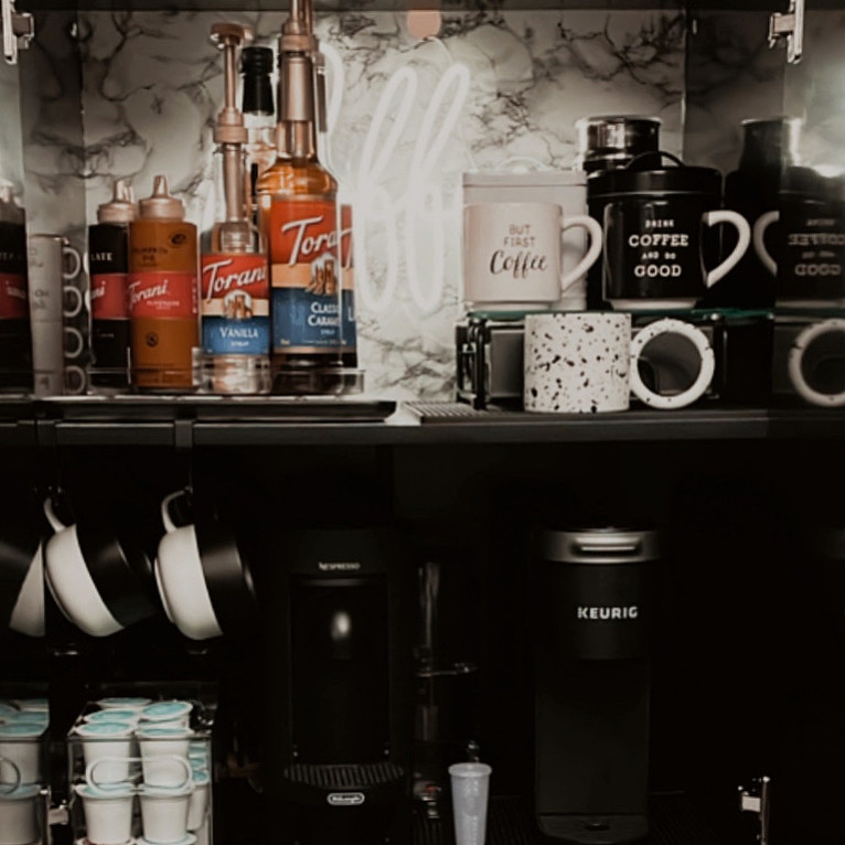Top and second shelf of the completed cabinet. 