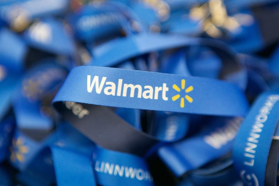 Conference photogrpahy close up of Walmart Lanyards