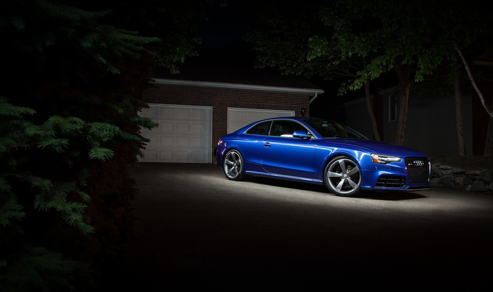 Audi RS5 light painted.