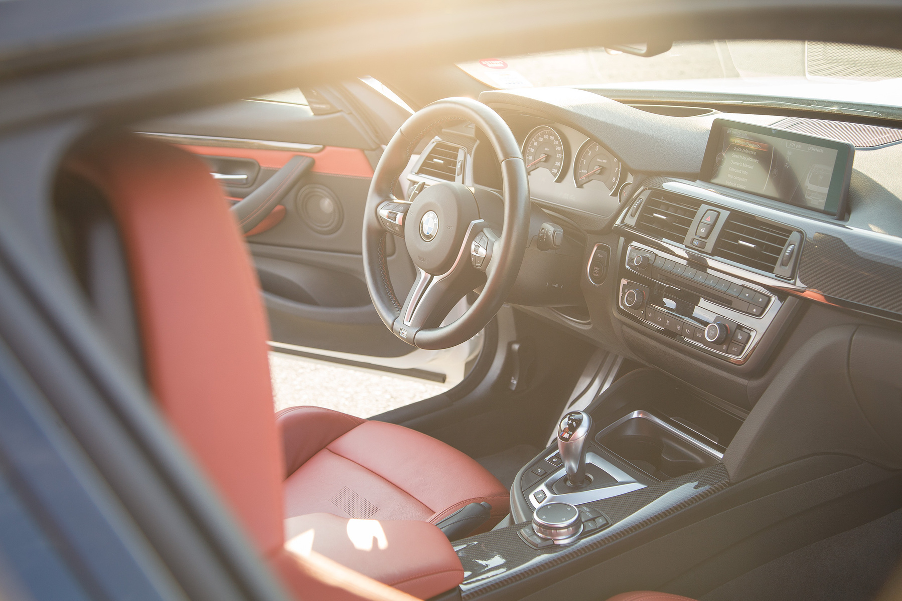 BMW M4 interior.