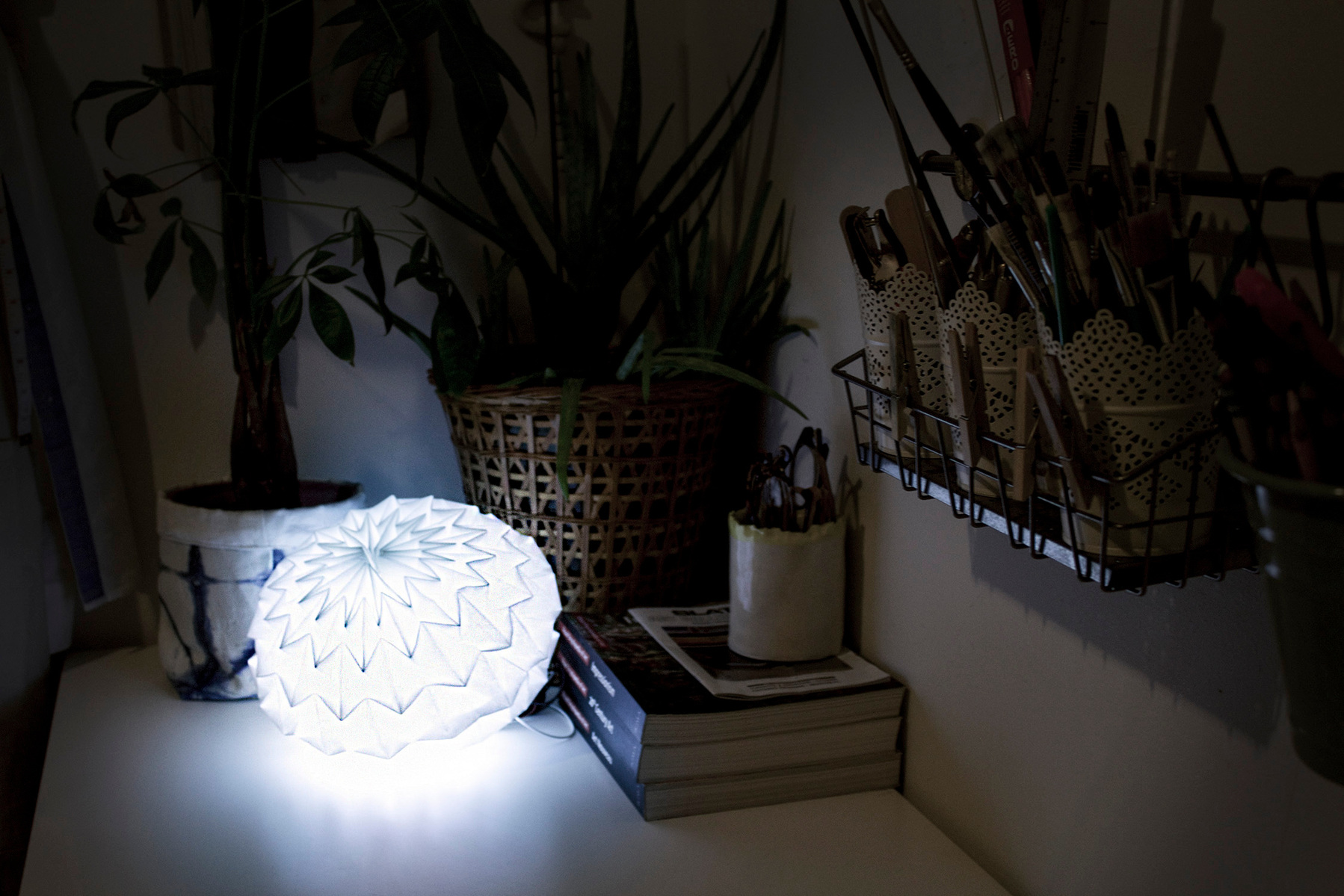 Tactilight Origami Light Paper Handmade by Angel Ho