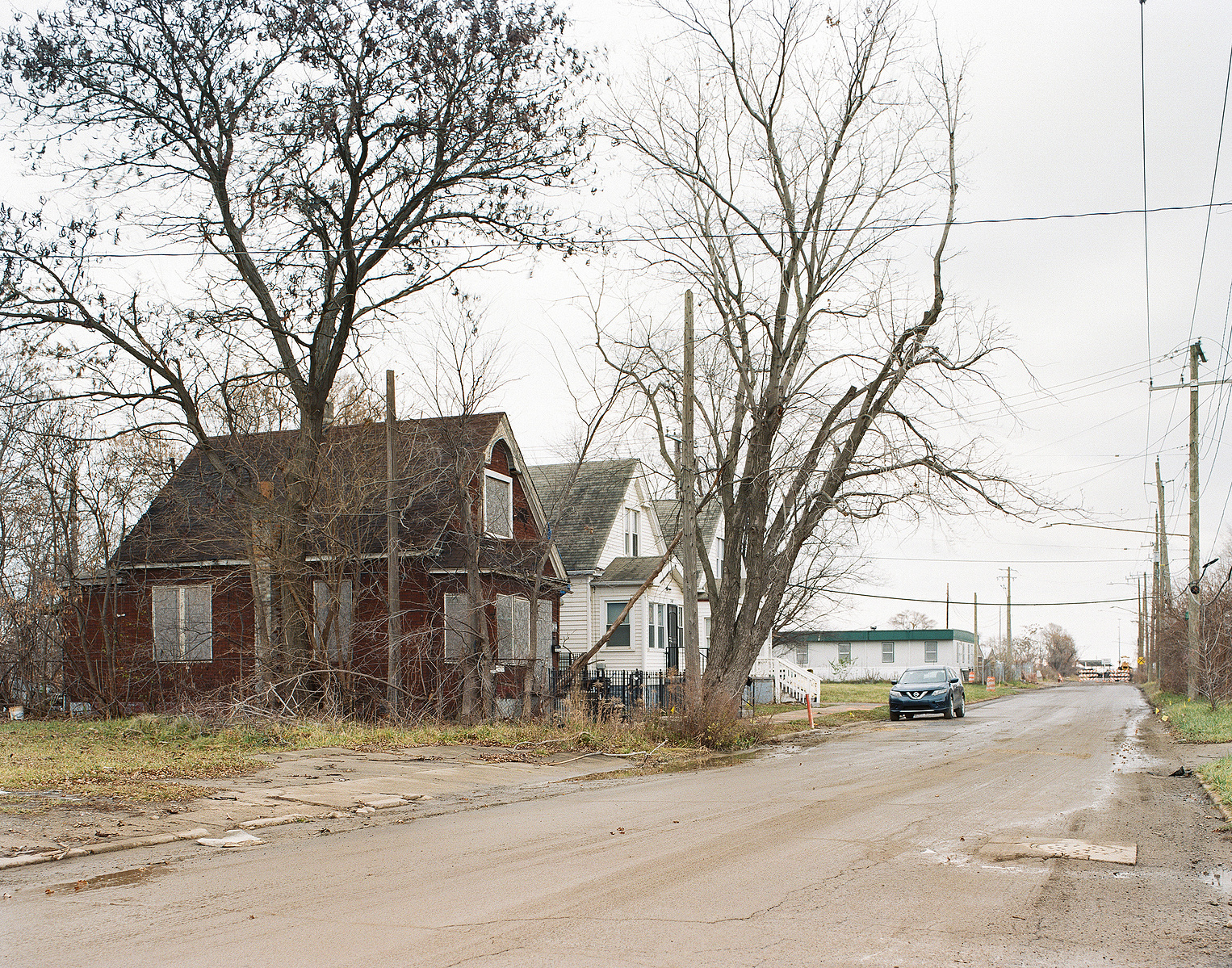 Houses near the Gordie Howe Bridge