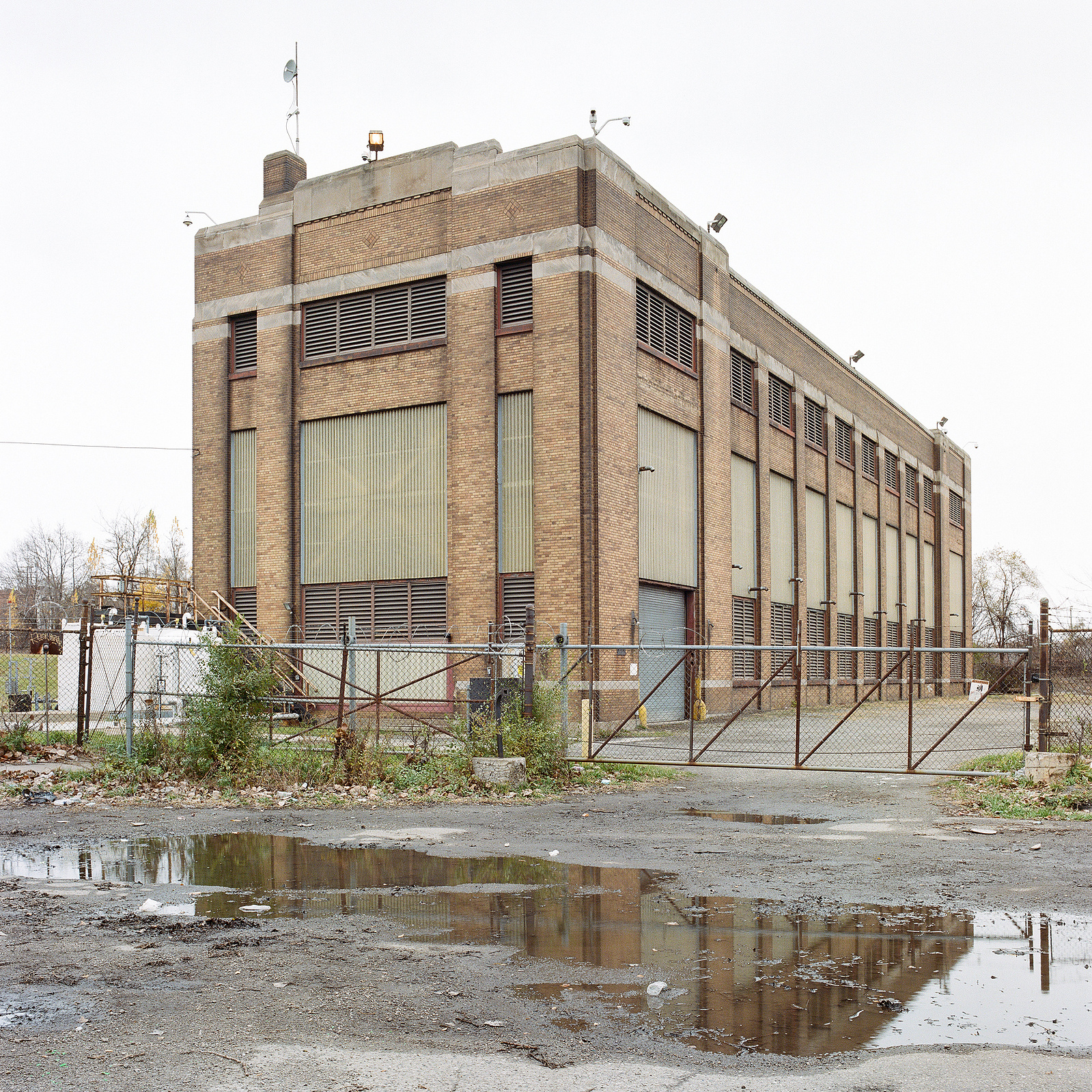 Water intake screening building built by Ford