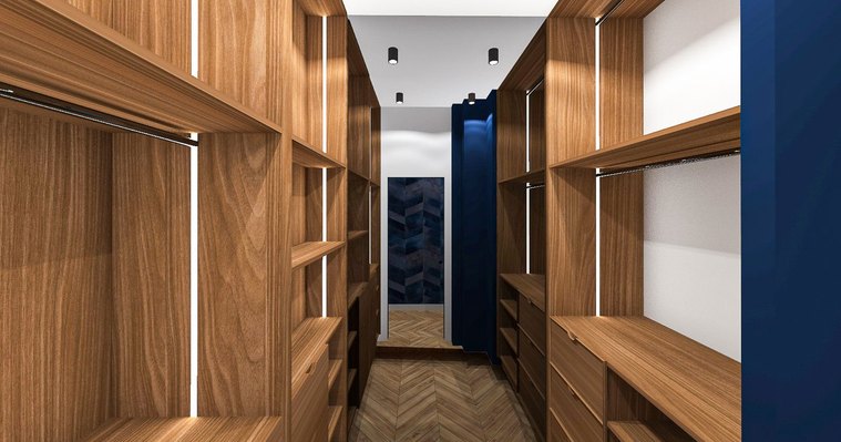 Dressing haut de gamme appartement haussmanien 