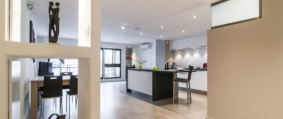 Rénovation moderne d'un appartement ancien