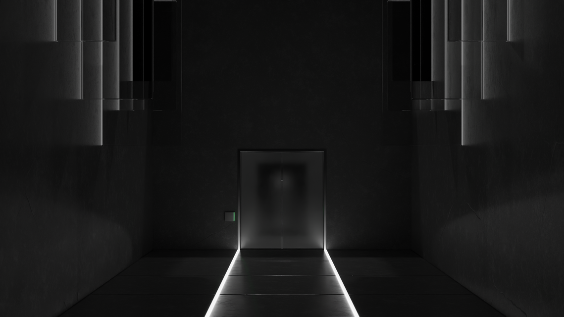 Iteration II: Sector B Entrance
Using sheets of glass as media of illumination.