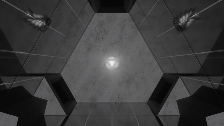 Concept Art: Triangular Central Tower, Top-Down View