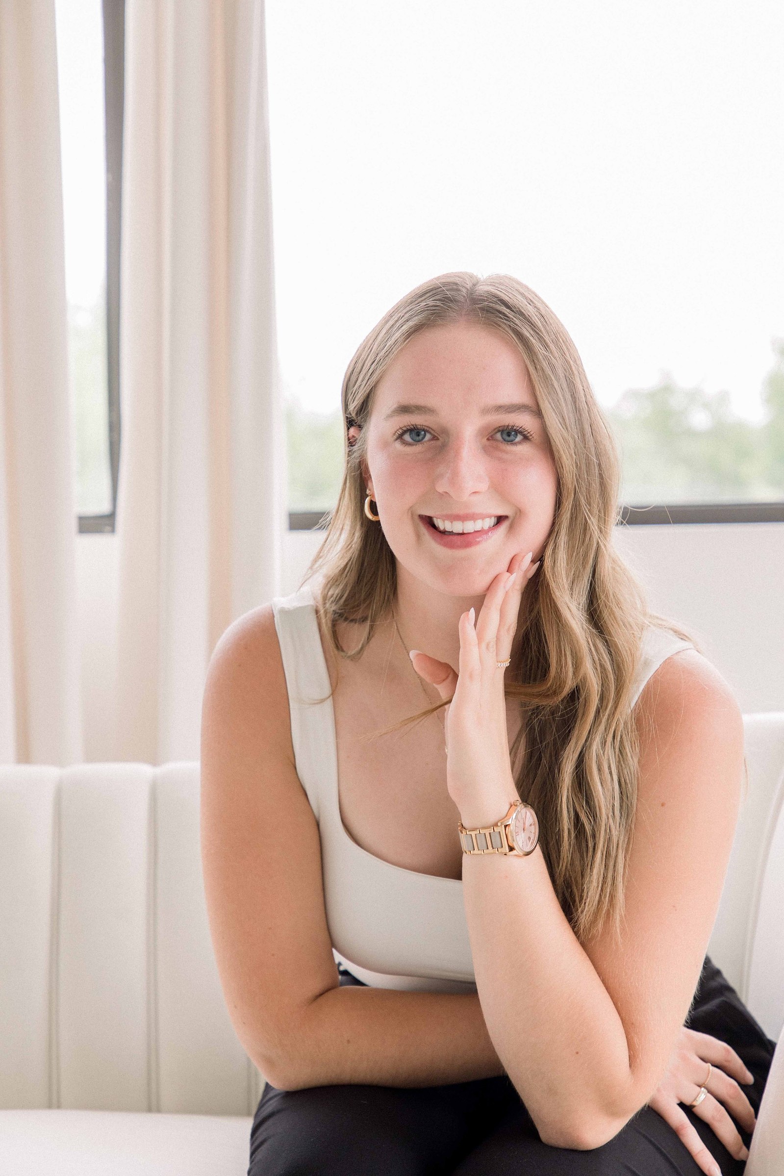 Portrait of a Real Estate Agent in a natural light studio in Ottawa. Branding Photography, Emily VanderBeek Photography, Ottawa Photographer, Ottawa Portrait Photographer, Candid Photography.