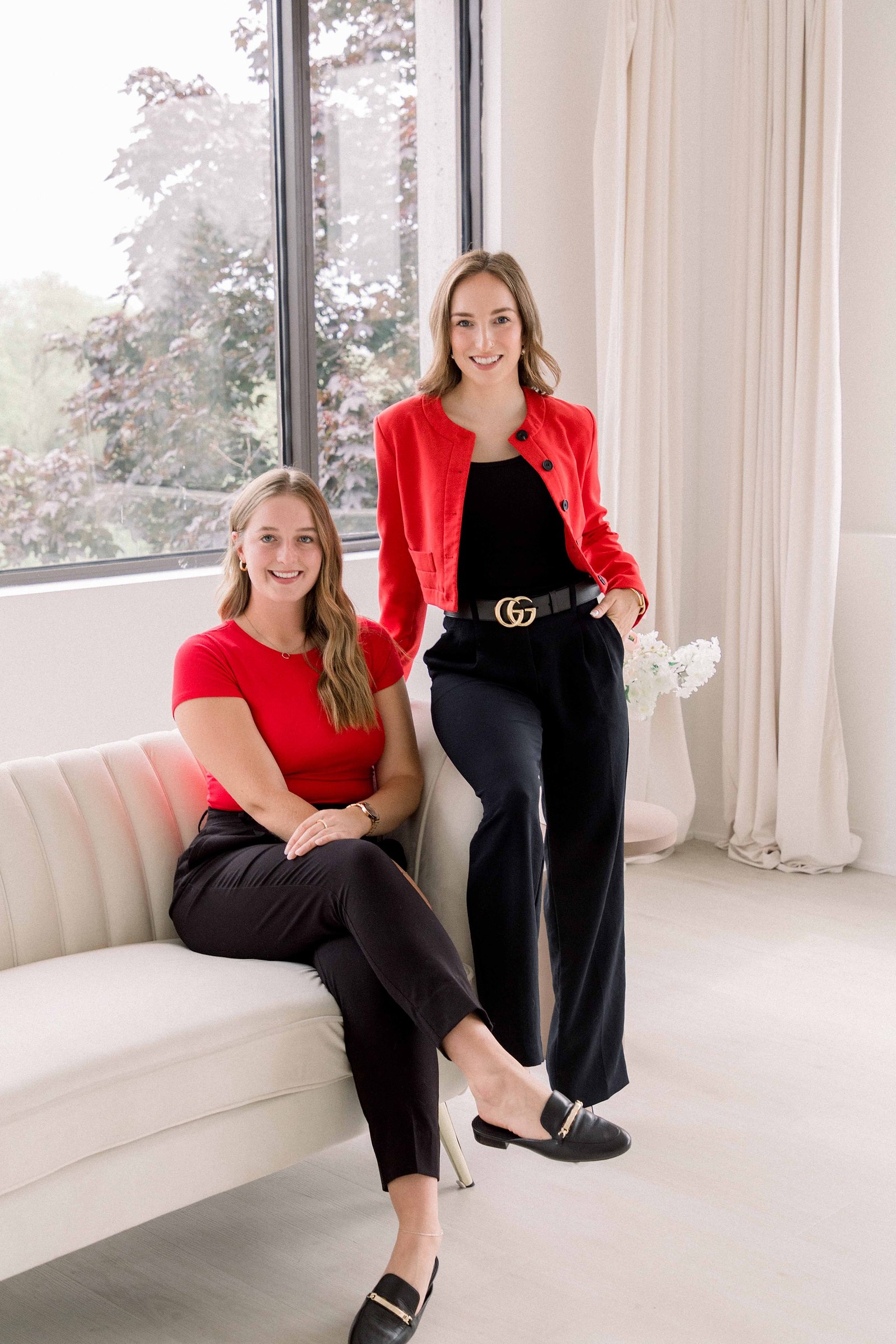 Portrait of a Real Estate Team in a natural light studio in Ottawa. Branding Photography, Emily VanderBeek Photography, Ottawa Photographer, Ottawa Portrait Photographer, Candid Photography.