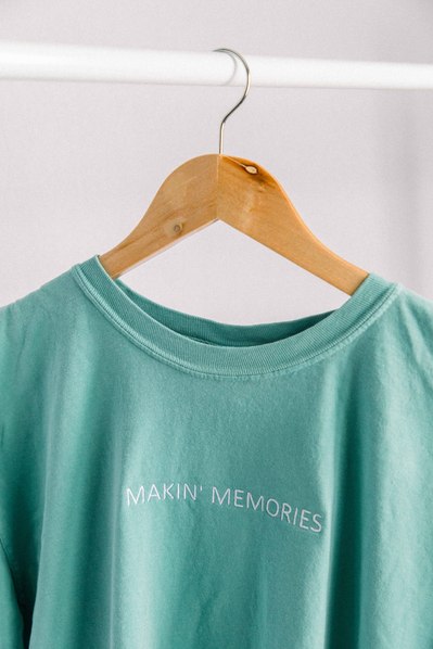 Teal T-shirt, New Merch, Available, Making Memories, Emily VanderBeek Photography, Family Photographer, Motherhood Photographer, Niagara Photographer, Ottawa Photographer.
