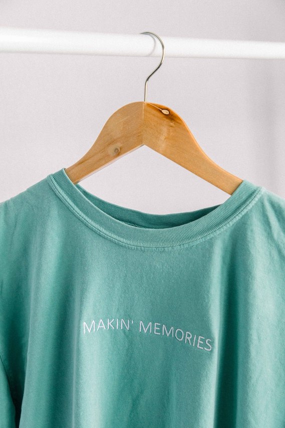 Emily VanderBeek Photography, Merch, Tee, Making Memories, Creating Memories, Teal Tee, Niagara Photographer, Ottawa Photographer, Family Photography, Motherhood Photography, Branding Photography.