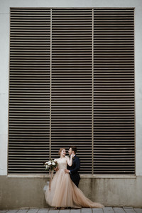 Corinne and Maxime's wedding; John KOO Photography; Les Enfants Terribles MTL wedding; Montreal Jewish wedding photographer; Montreal wedding Photographer; Old Montreal wedding portraits; Square Victoria wedding photos