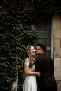 Montreal wedding Photographer; Montreal wedding photo; Carrie Ma officiant; Charlotte Flannery MUA hair stylist; FSEV wedding officiant; Jamie and Newton's wedding; John KOO Photography; Kristina Chan desserts; Longueuil wedding; Oxide design florist