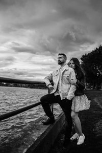 Montreal Engagement Photographer, Montreal wedding Photographer, engagement portraits MTL, Elftheria and Ricky's engagement shoot, John KOO Photography, Lachine Lighthouse engagement photos