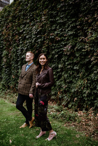 Adrien Bochereau and Vivien Gaumand; Fall Autumn photo shoot; Jessica and Chris's Montreal engagement photographer; John KOO Photography; L'ombre des Cosmos; Louis-Guy Roy; Montreal Pre-Wedding photographer; Montreal wedding Photographer; Old Montreal por