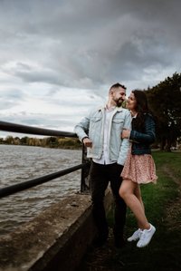 Montreal Engagement Photographer, Montreal wedding Photographer, engagement portraits MTL, Elftheria and Ricky's engagement shoot, John KOO Photography, Lachine Lighthouse engagement photos