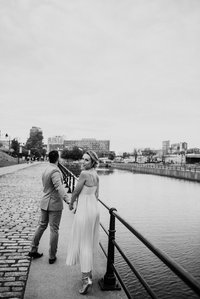 Wedding photographer in Montreal, prewedding engagement photographer, Basin Peel Montreal, Urban couple’s portrait session
