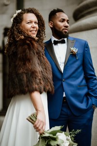 Montreal Wedding photographer, William Gray Hotel wedding, Old Montreal wedding, Intimate wedding, interracial marriage, winter wedding, first look, JohnKOOphotography