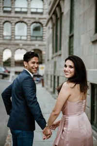 Mehreen and Animesh's surprise proposal; Montreal Proposal photographer; Montreal Surprise proposal photographer; Old Montreal Surprise Proposal; She said yes; Will You Marry Me