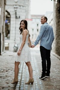 Hotel Nelligan Montreal, Old Montreal Engagement Photo, Montreal Engagement Photo, Montreal Pre-Wedding photographer, Montreal wedding Photographer, Virginie and Calyton's MTL engagement photographer