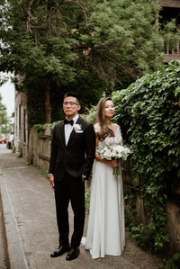 Montreal wedding Photographer; Montreal wedding photo; Carrie Ma officiant; Charlotte Flannery MUA hair stylist; FSEV wedding officiant; Jamie and Newton's wedding; John KOO Photography; Kristina Chan desserts; Longueuil wedding; Oxide design florist