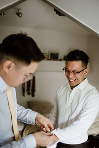Montreal wedding Photographer; Montreal wedding photo; Carrie Ma officiant; Charlotte Flannery MUA hair stylist; FSEV wedding officiant; Jamie and Newton's wedding; John KOO Photography; Kristina Chan desserts; Longueuil wedding; Oxide design florist