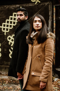 Carré Saint-Louis marriage proposal photo; Komal and Vishal's surprise proposal; Montreal surprise photographer; Plateau Mont-Royal surprise proposal; Square Saint-Louis surprise proposal photo