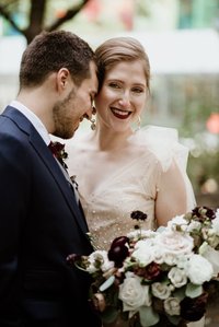 Corinne and Maxime's wedding; John KOO Photography; Les Enfants Terribles MTL wedding; Montreal Jewish wedding photographer; Montreal wedding Photographer; Old Montreal wedding portraits; Square Victoria wedding photos