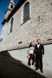 Montreal prewedding photographer, Montreal winter engagement photographer, wedding portraits, engagement photos 