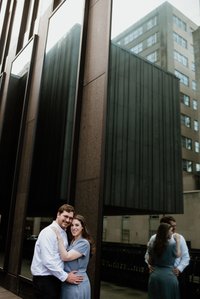 Old Montreal Engagement Photo, Montreal Engagement Photo, Montreal Pre-Wedding photographer, Montreal wedding Photographer, Danielle and Andrew's MTL engagement photographer, Tommy Cafe Montreal, Le Petit Dep Montreal