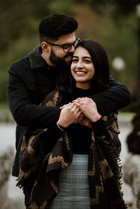 Montreal surprise proposal photographer; Surprise marriage proposal photographer MTL; Chalet du Mont Royal surprise proposal; Harleen and Mehtab's Montreal marriage proposal; John KOO Photography; Kondiaronk Belvedere surprise proposal photographer