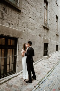 Montreal wedding Photographer; Montreal wedding photo; Carrie Ma officiant; Charlotte Flannery MUA hair stylist; FSEV wedding officiant; Jamie and Newton's wedding; John KOO Photography; Kristina Chan desserts; Longueuil wedding; Oxide design florist