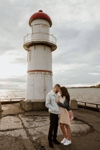 Montreal Engagement Photographer, Montreal wedding Photographer, engagement portraits MTL, Elftheria and Ricky's engagement shoot, John KOO Photography, Lachine Lighthouse engagement photos