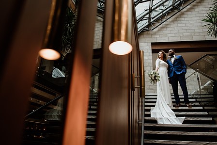 Montreal Wedding photographer, William Gray Hotel wedding, Old Montreal wedding, Intimate wedding, interracial marriage, winter wedding, first look, JohnKOOphotography