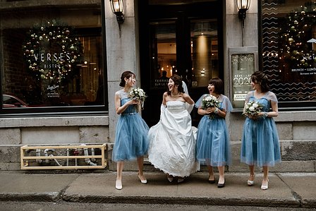 Montreal Wedding photographer, Hotel Nelligan wedding, Old Montreal wedding, MTL wedding photo, American Japanese wedding, Winter wedding