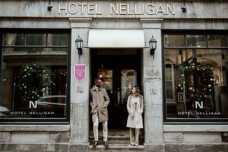 Biana Rosa singer; Ed Sheeran Perfect cover; John KOO Photography; Leon Bridges Beyond cover; MTL surprise marriage proposal photo; Montreal Surprise proposal photographer; Nelligan hotel reception venue; Notre Dame Basilica surprise proposal; Old MTL