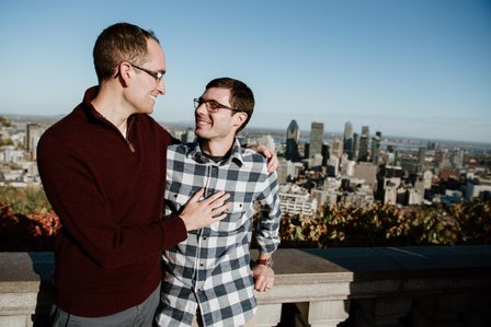 Adam and Phillip's Montreal engagement shoot, Montreal LGBTQ+ engagement photographer, Montreal LGBTQ+ wedding photographer, Montreal gay prewedding engagement photographer, Montreal same sex wedding photographer