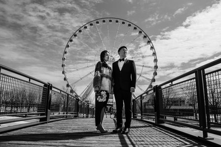 Montreal prewedding photographer, Montreal winter engagement photographer, wedding portraits, engagement photos 