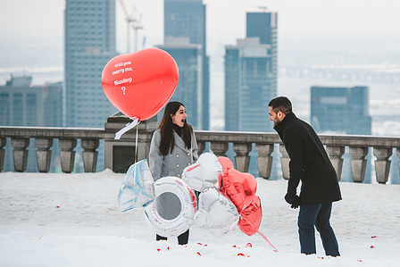 Montreal surprise proposal photographer; Montreal engagement photographer; Montreal wedding photographer