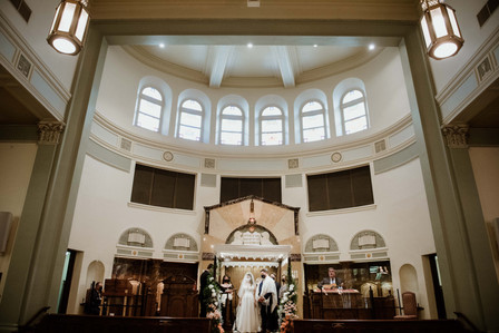 Danielle and Andrew's wedding; First look; John KOO Photography; Ketubah signing; Montreal Jewish wedding; Montreal Jewish wedding photographer; Shaare Zion Congregation; Table 51 restaurant MTL