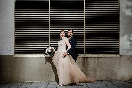 Corinne and Maxime's wedding; John KOO Photography; Les Enfants Terribles MTL wedding; Montreal Jewish wedding photographer; Montreal wedding Photographer; Old Montreal wedding portraits; Square Victoria wedding photos