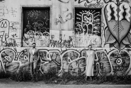 Wedding photographer in Montreal, prewedding engagement photographer, Basin Peel Montreal, Urban couple’s portrait session