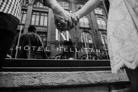 Hotel Nelligan Montreal, Old Montreal Engagement Photo, Montreal Engagement Photo, Montreal Pre-Wedding photographer, Montreal wedding Photographer, Virginie and Calyton's MTL engagement photographer